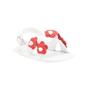 JANIE AND JACK Red Floral Criss Cross Sandals (Baby)